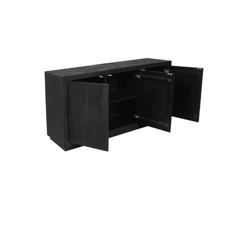 Dressoir Brussel Black 3 deurs | 150 cm