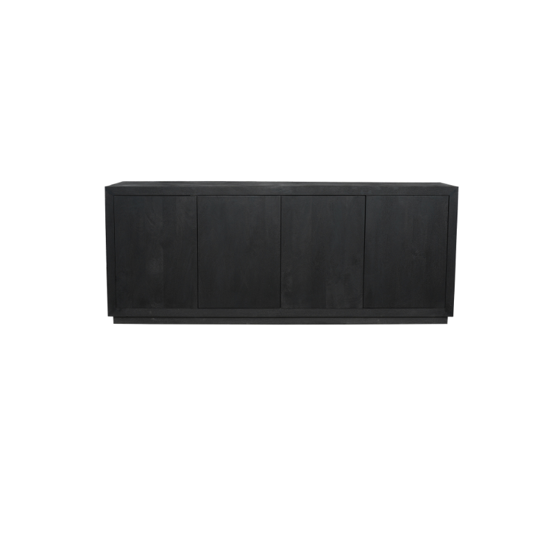 Dressoir Brussel Black 4 deurs | 200 cm