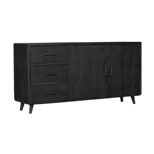 Dressoir Omaha Black | 180 cm