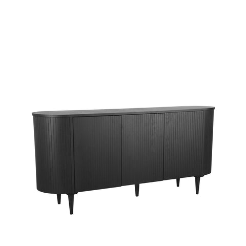 Dressoir Oliva - Zwart - Eiken - Dressoir 180 cm