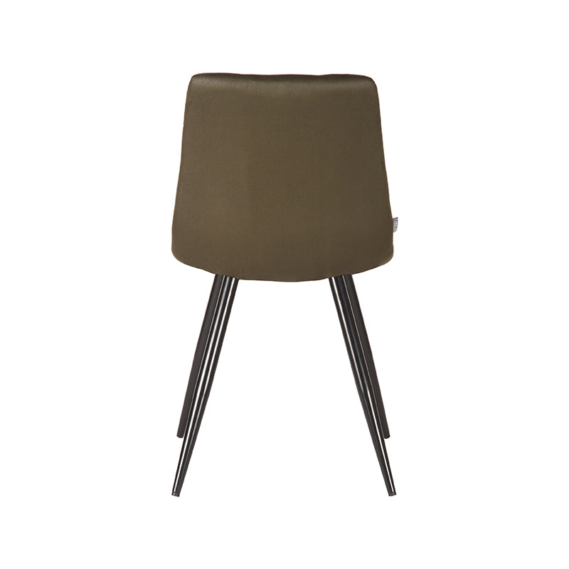 Eetkamerstoel Jay - Army green - Microfiber