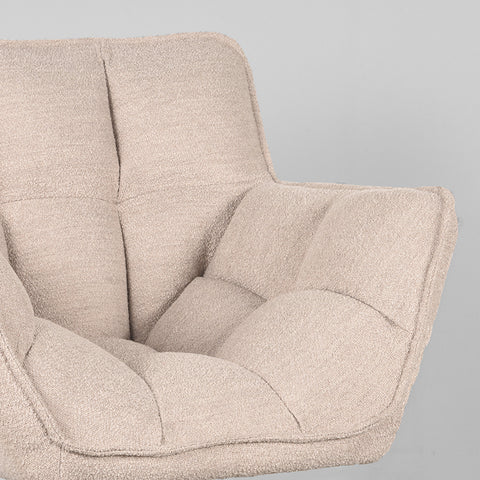 Fauteuil Ian - Naturel - Boucle