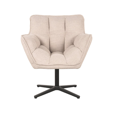 Fauteuil Ian - Naturel - Boucle