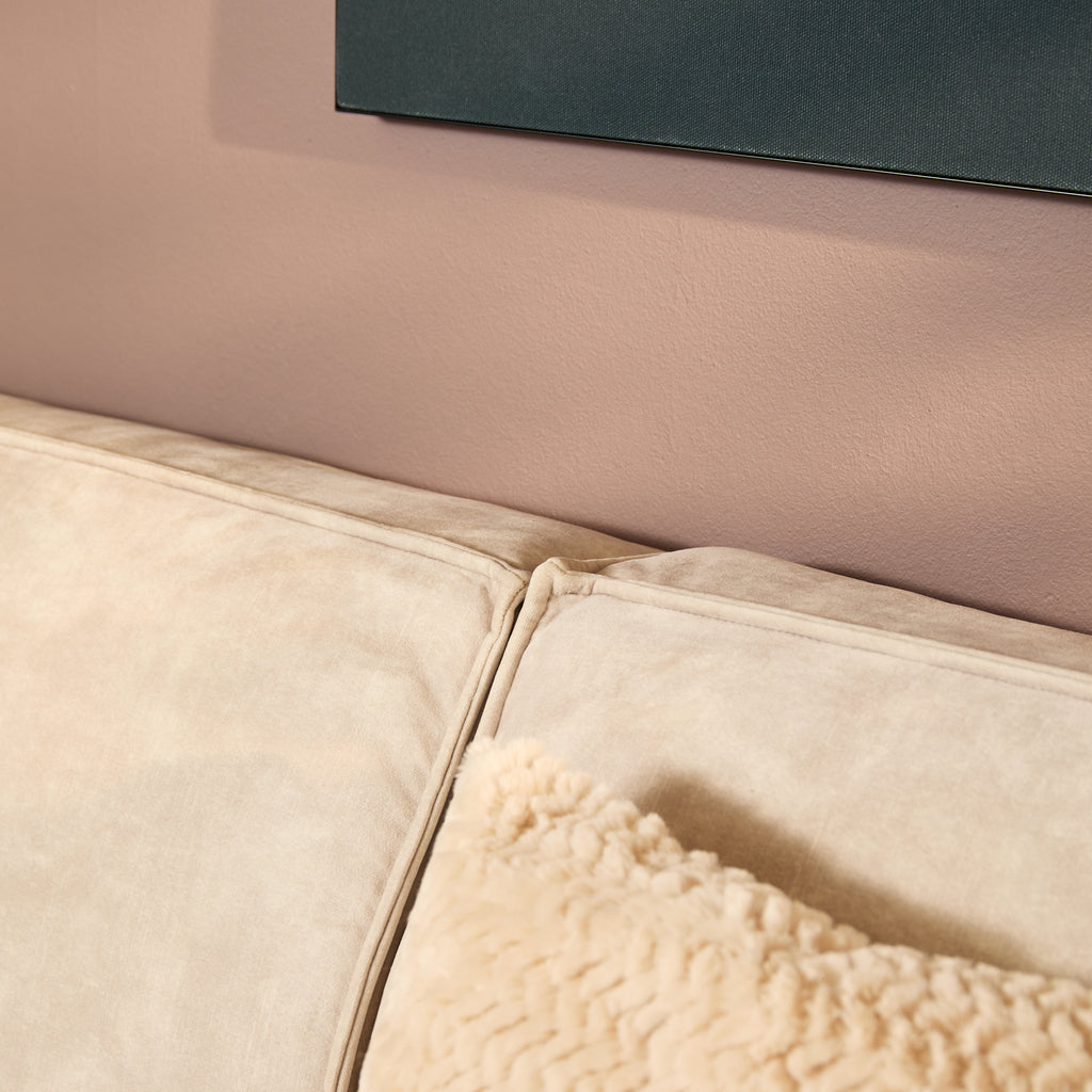 MySofa Floris| 2,5 zits + Divan Rechts | Beige |  Velvet