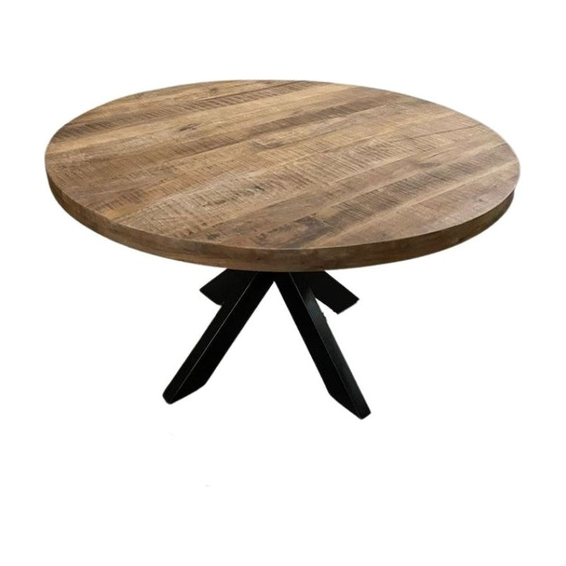 Ronde Eettafel Mangohout 120cm