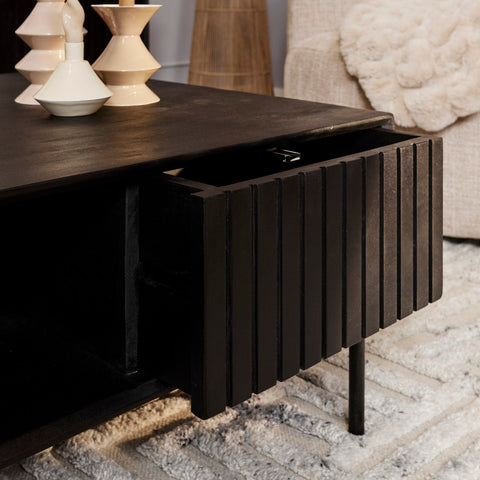 Salontafel Madison Black | 80x80 cm | Vierkant