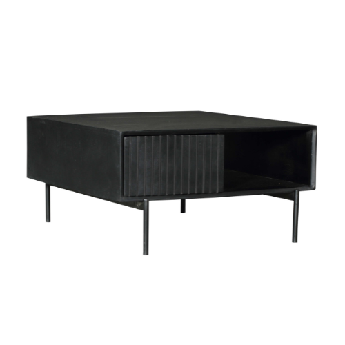 Salontafel Madison Black | 80x80 cm | Vierkant