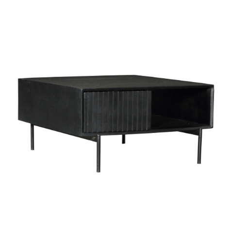 Salontafel Madison Black | 80x80 cm | Vierkant