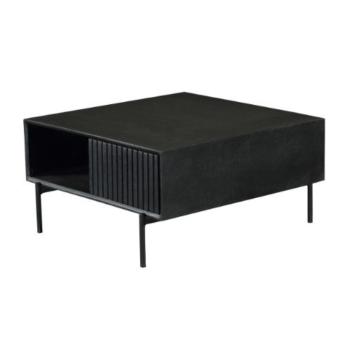 Salontafel Madison Black | 80x80 cm | Vierkant
