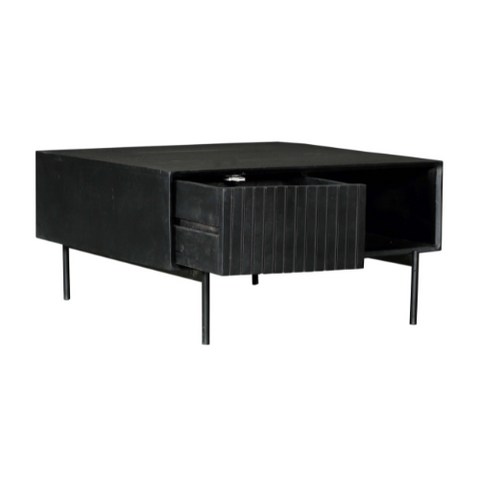 Salontafel Madison Black | 80x80 cm | Vierkant