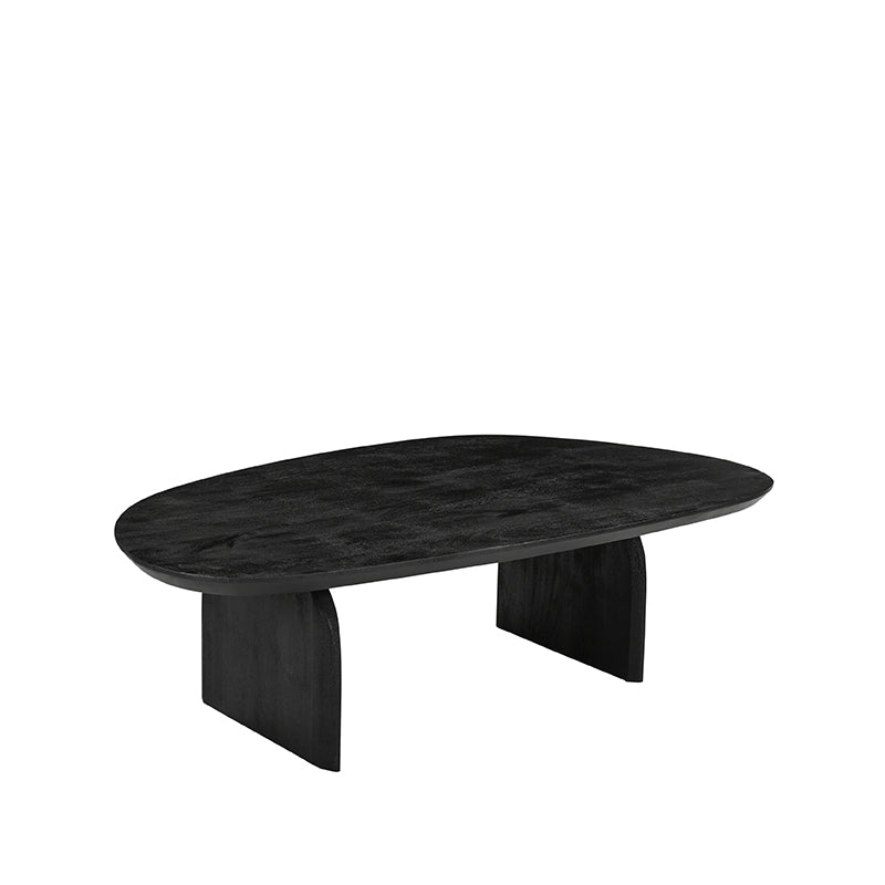 Salontafel Cooper - Zwart - Mangohout - 135 cm