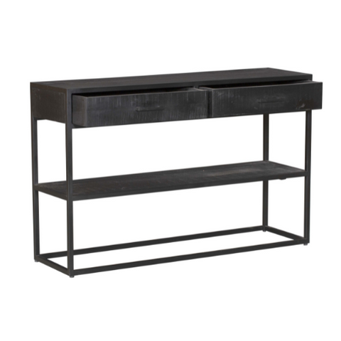 Sidetable Denver Black | 2 lades