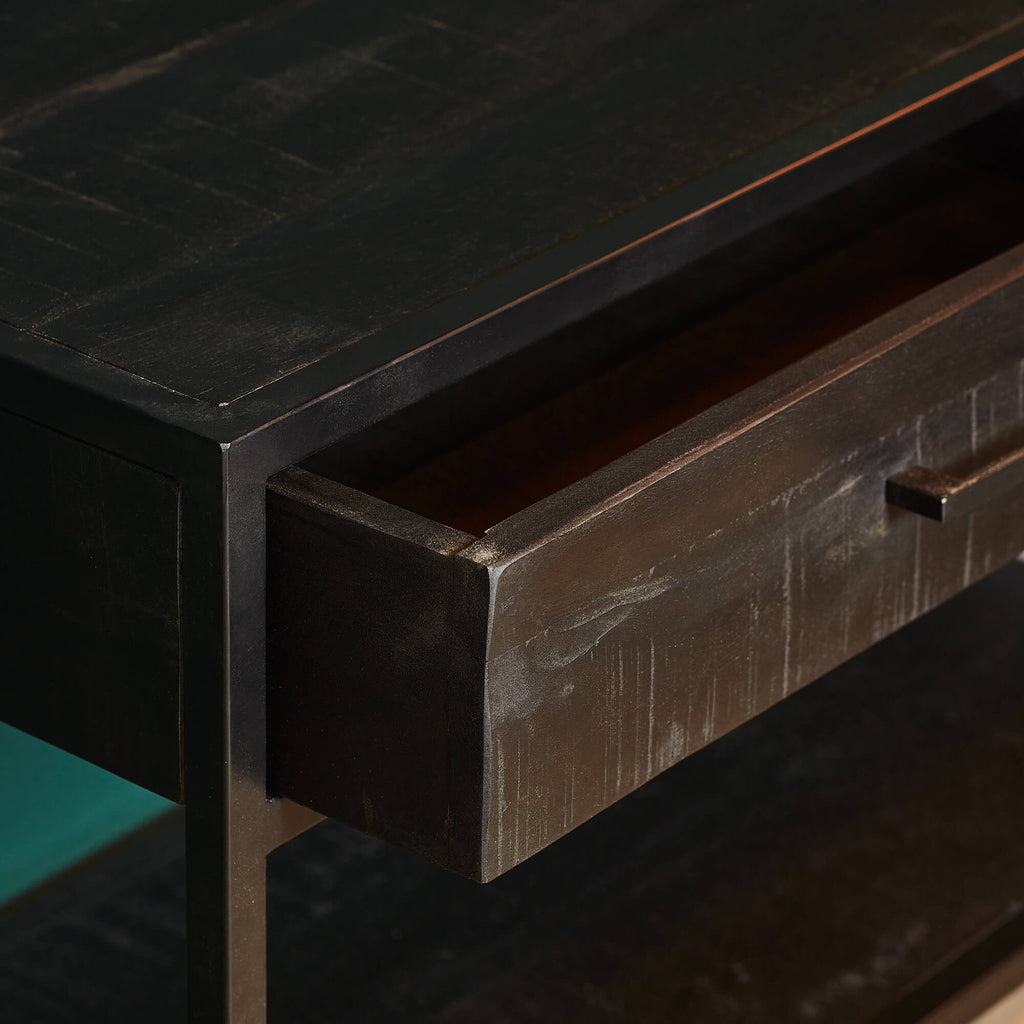 Sidetable Denver Black | 2 lades