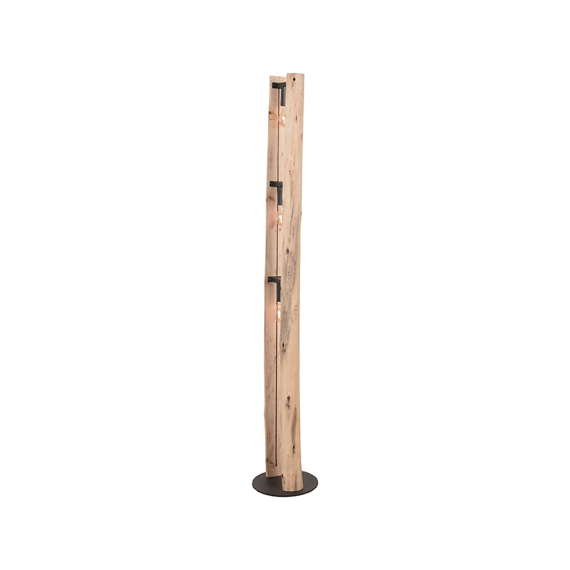 Vloerlamp Woody - Naturel - Hout