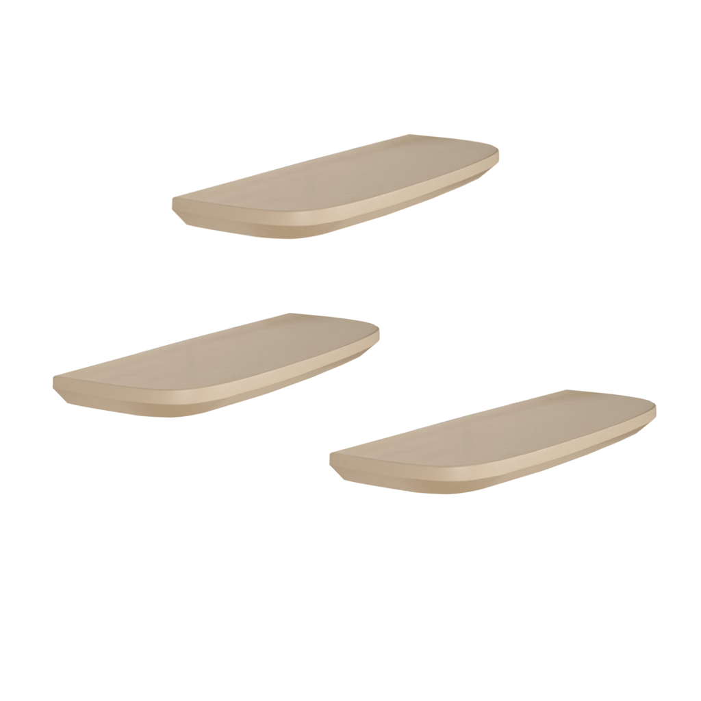 Wandplank Gusta Sand | 60 cm | Set van 3