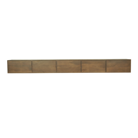 Zwevend tv meubel Vision Walnut | 280 cm